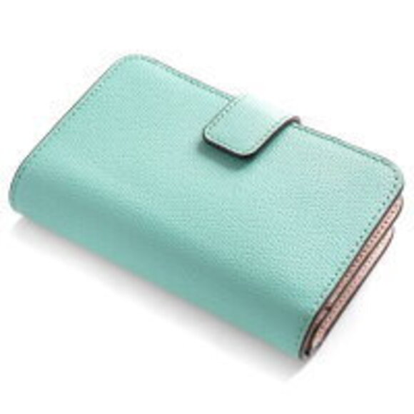 FURLA Camellia Bi Fold Wallet Zephyro Green Ballerina Pink Beige - Picture 5 of 5